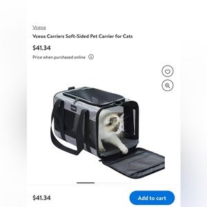 Vceoa soft sided cat carrier